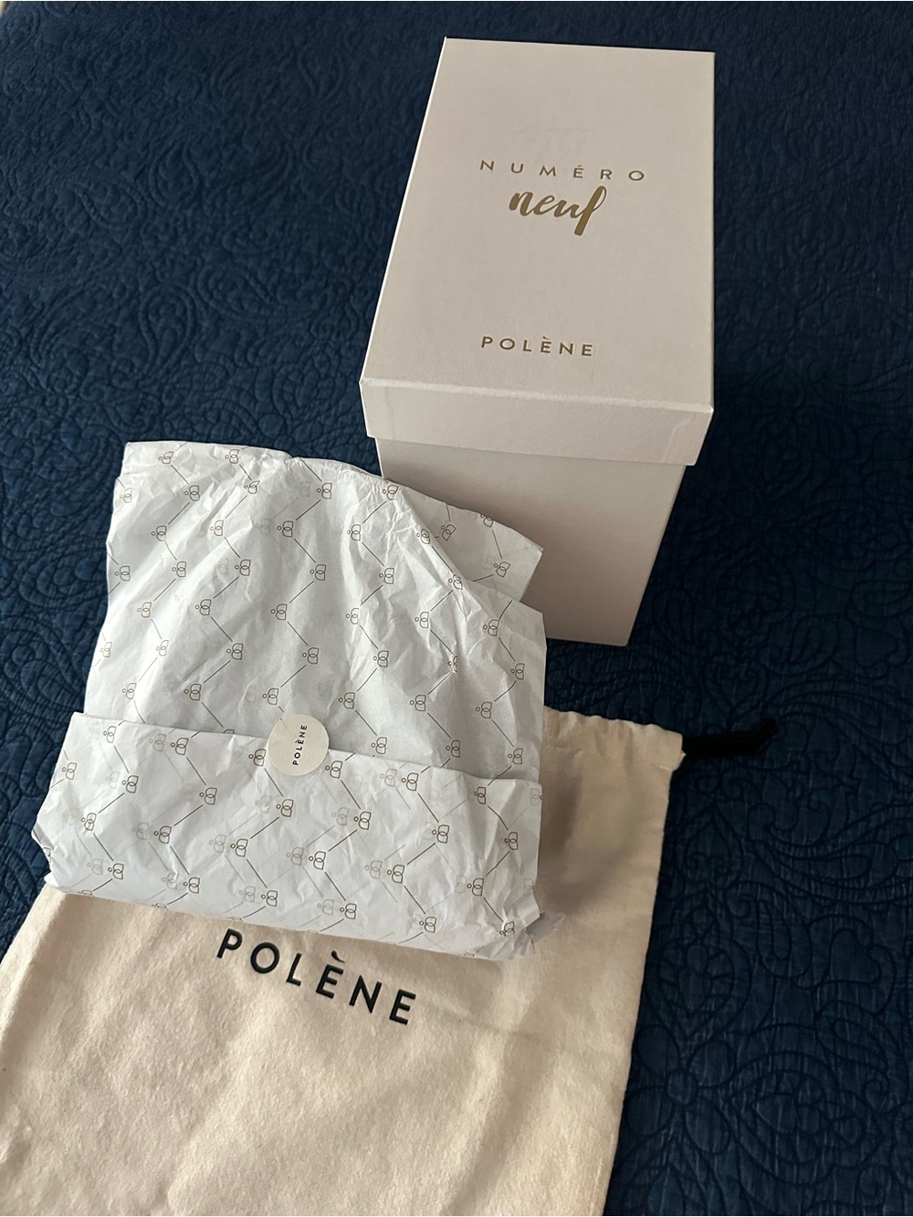 Authentic! NWT! Polene Numéro Neuf Mini in Textured Black - Retail $540! - Picture 17 of 17